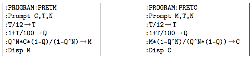 Formule emprunt - Programme Ti