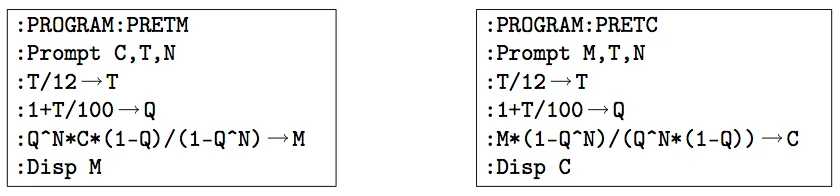 Formule emprunt - Programme Ti